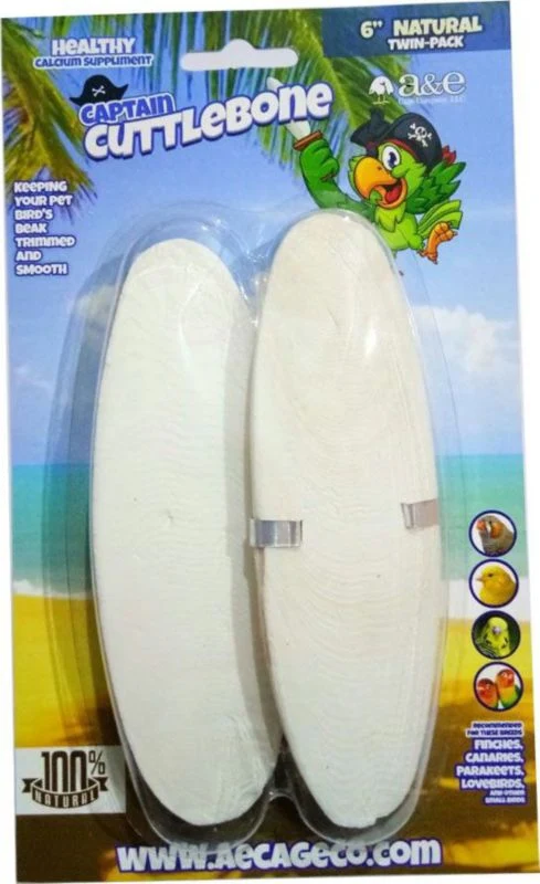 A and E Cage Natural Cuttlebone 5inch 2Pk Natural - Image 2