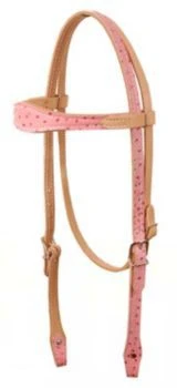 American Saddlery Scalloped Ostrich Headstall - Image 5