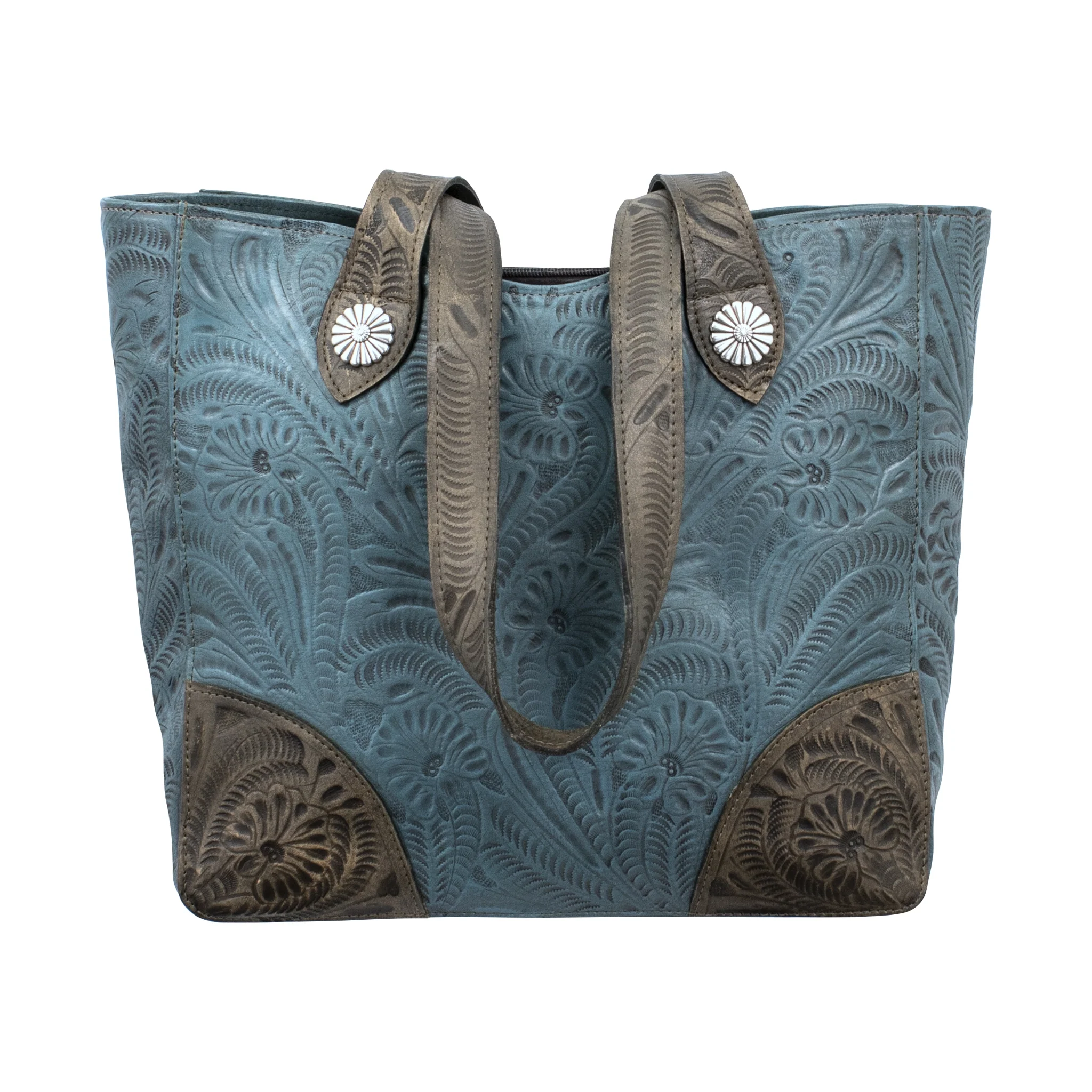 American West Annie's Secret Collection Large Zip Top Tote with Conceal Carry Pocket on Back - Image 3
