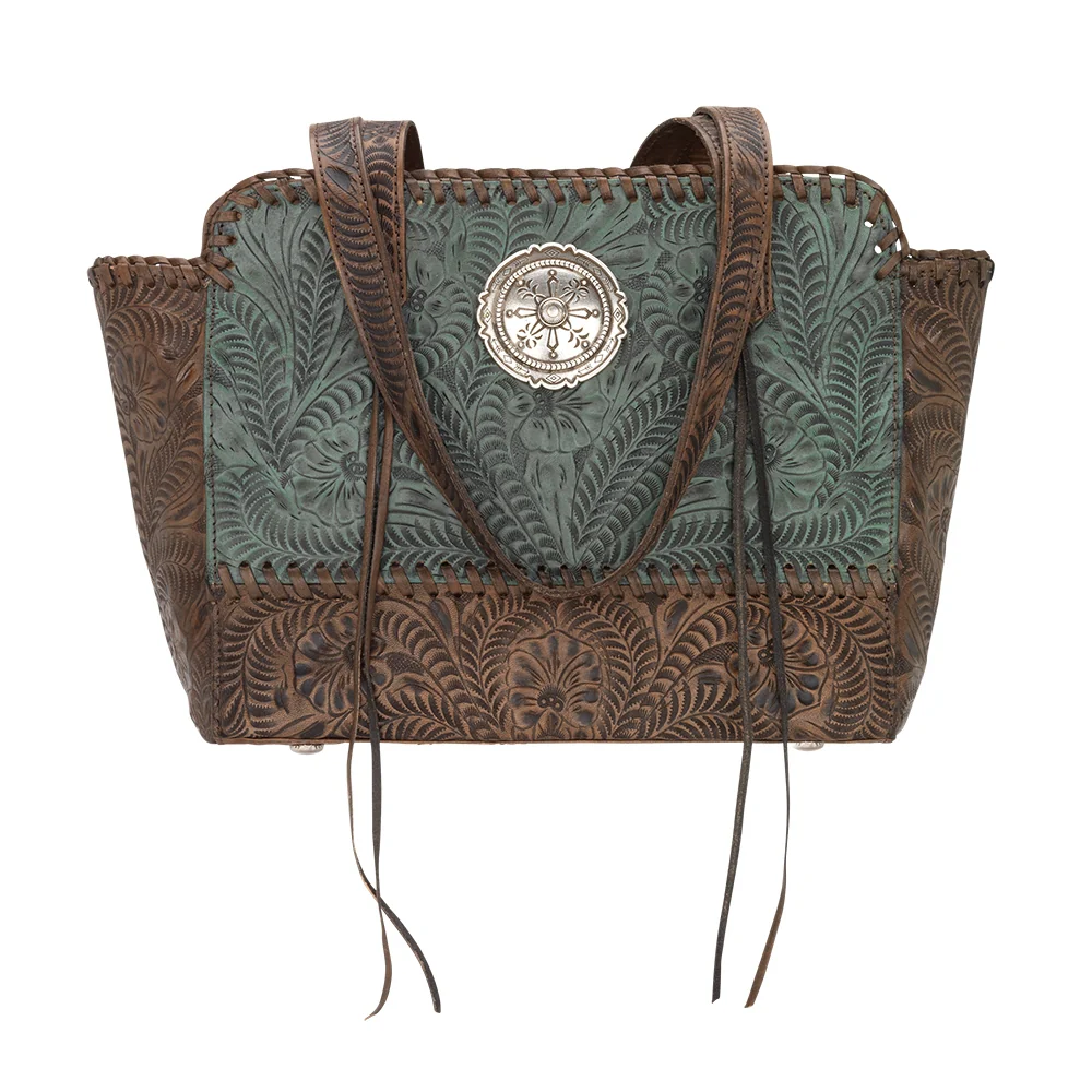 American West Annie's Secret Collection Zip Top Tote with Conceal Carry Pocket on Back - Image 5