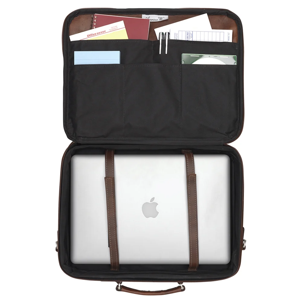 American West Classic Travel Laptop Briefcase - Image 6