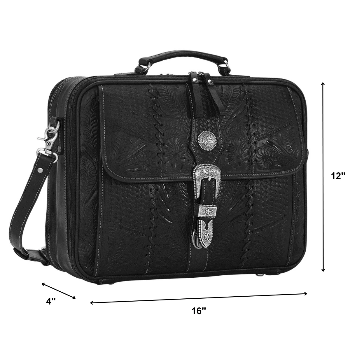 American West Classic Travel Laptop Briefcase - Image 8
