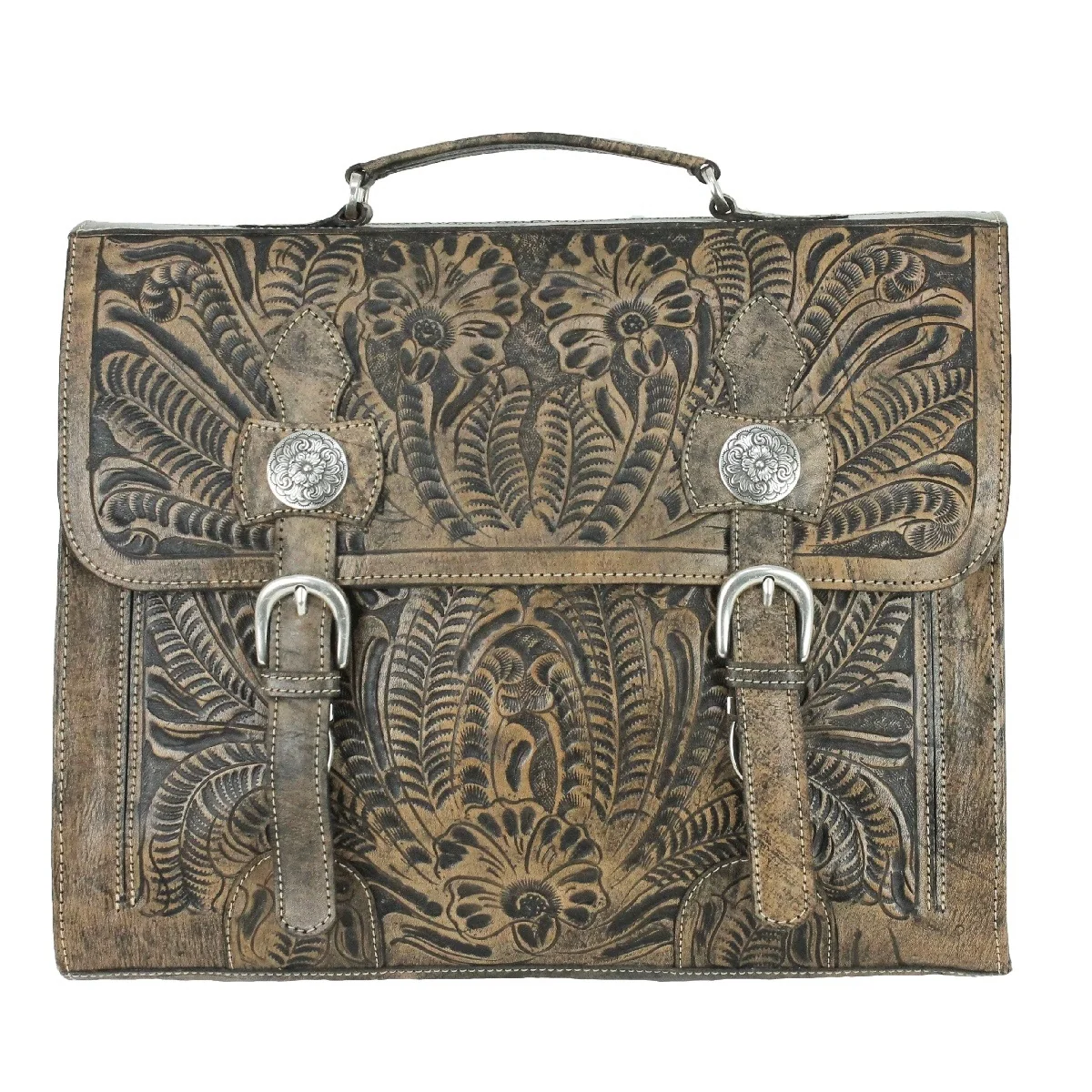 American West Classic Travel Multi-Compartment Briefcase - Image 2