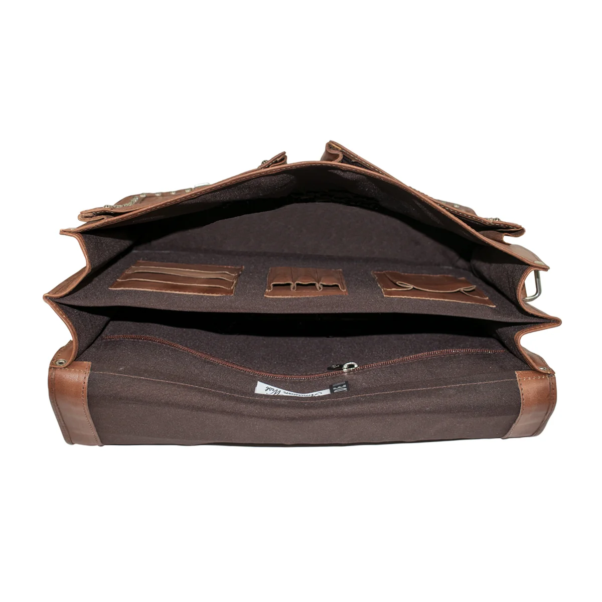 American West Classic Travel Multi Compartment Laptop Briefcase - Image 2