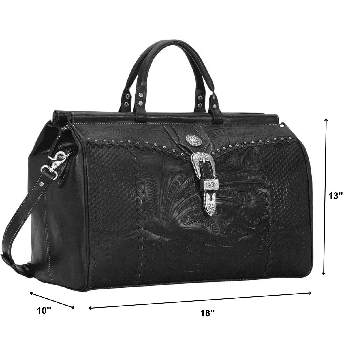 American West Classic Travel Zip Top Duffle Bag - Image 8