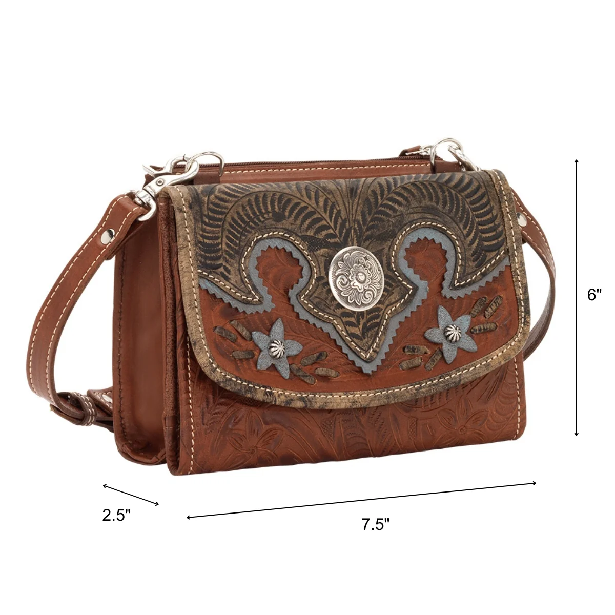 American West Desert Wildflower Small Crossbody Bag/Wallet - Image 10
