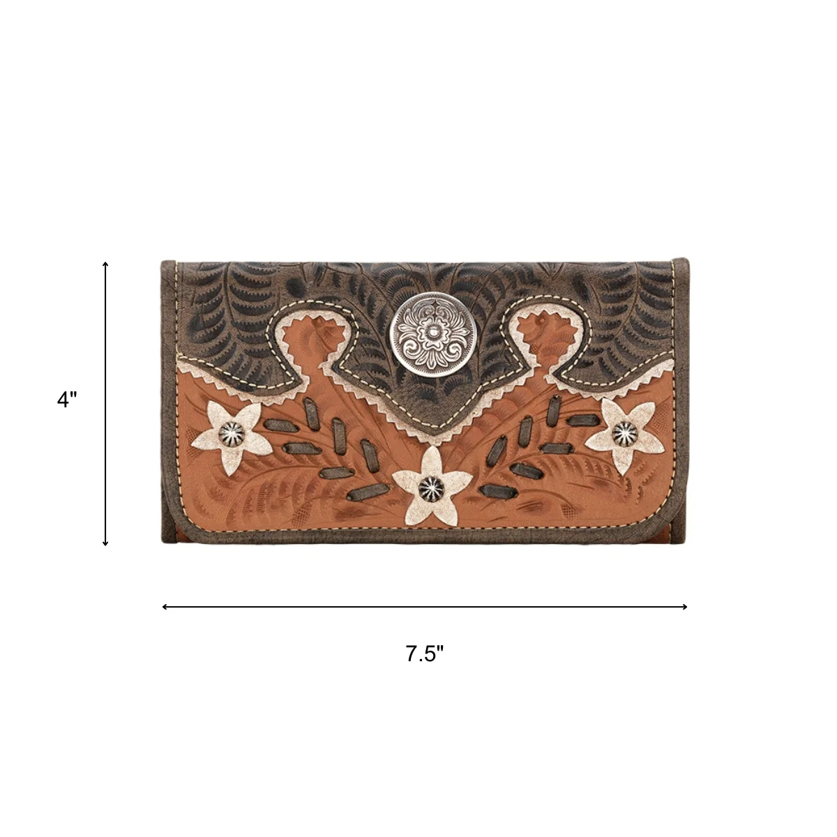 American West Desert Wildflower Tri-Fold Wallet - Image 5