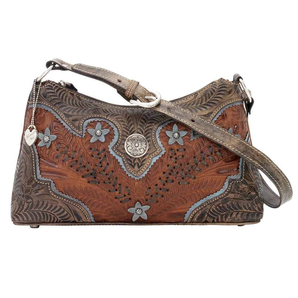 American West Desert Wildflower Zip Top Shoulder Bag - Image 2