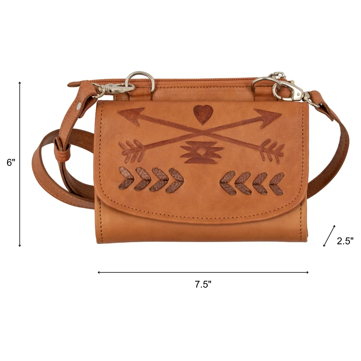 American West Friendship Arrows Small Crossbody Bag/Wallet - Image 4