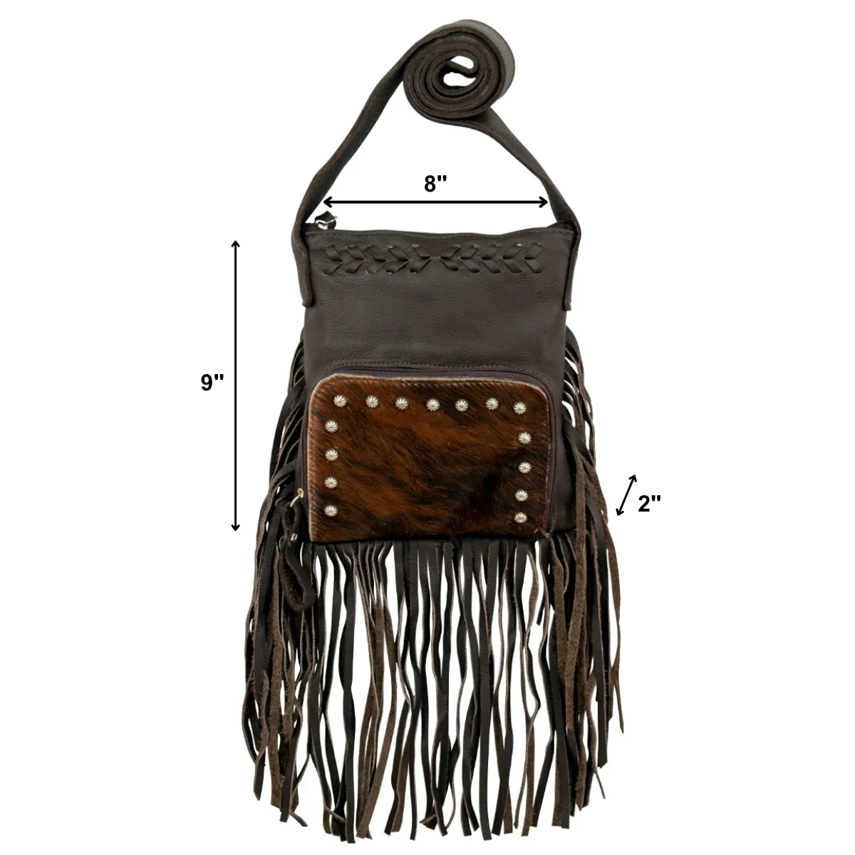 American West Fringed Cowgirl Crossbody with Fringe - Image 15