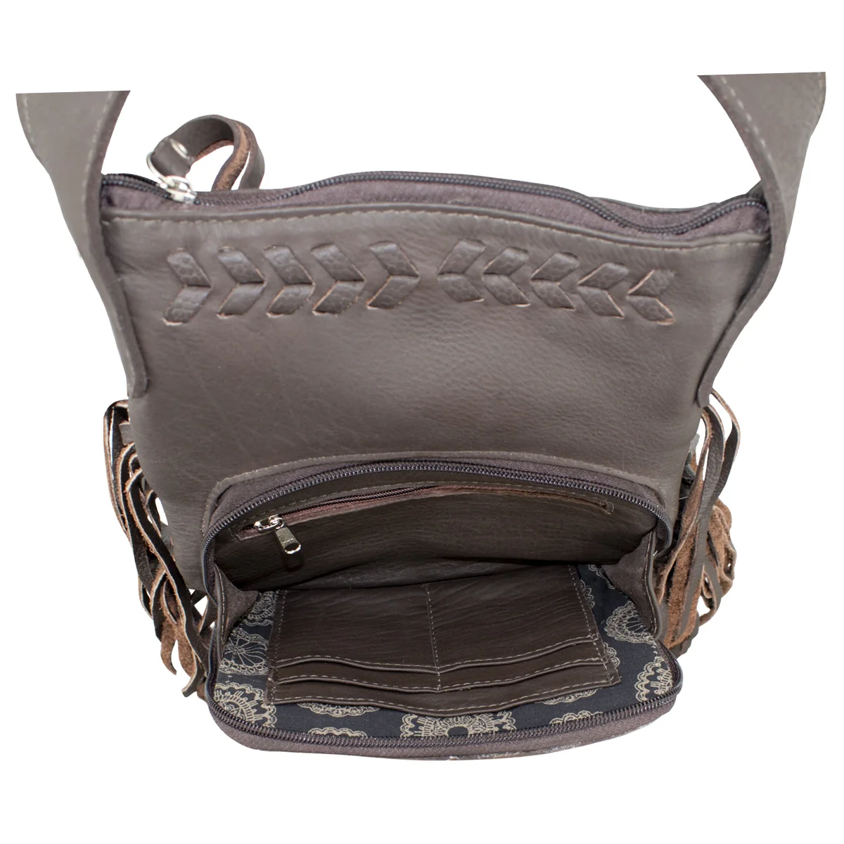 American West Fringed Cowgirl Crossbody with Fringe - Image 8