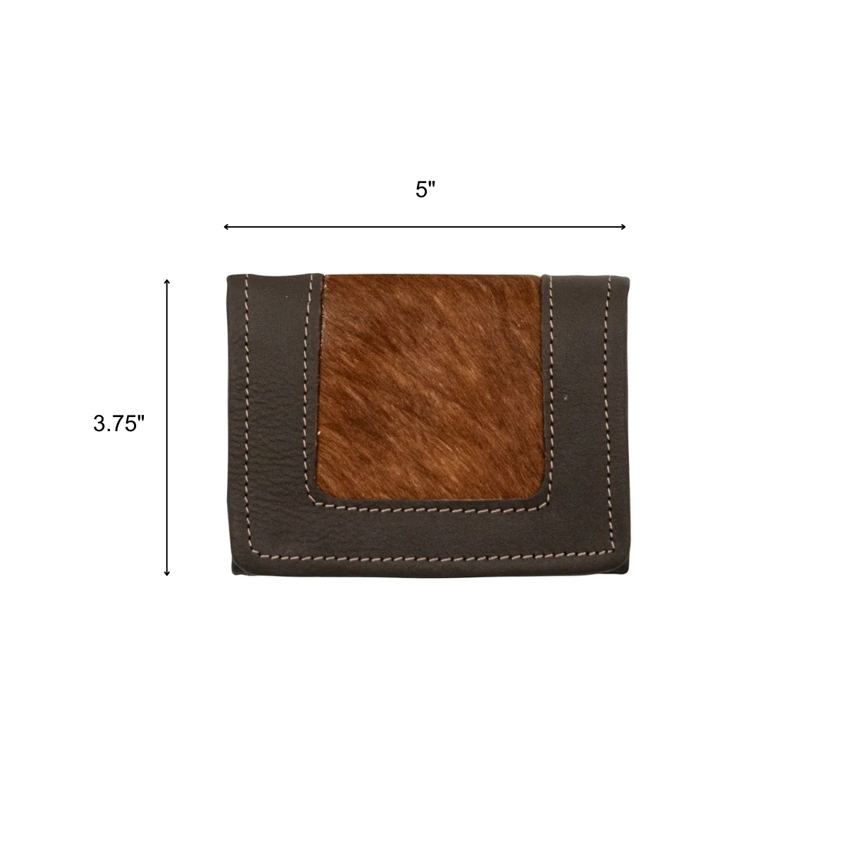 American West Hair-On Small Ladies Tri-Fold Wallet - Image 8