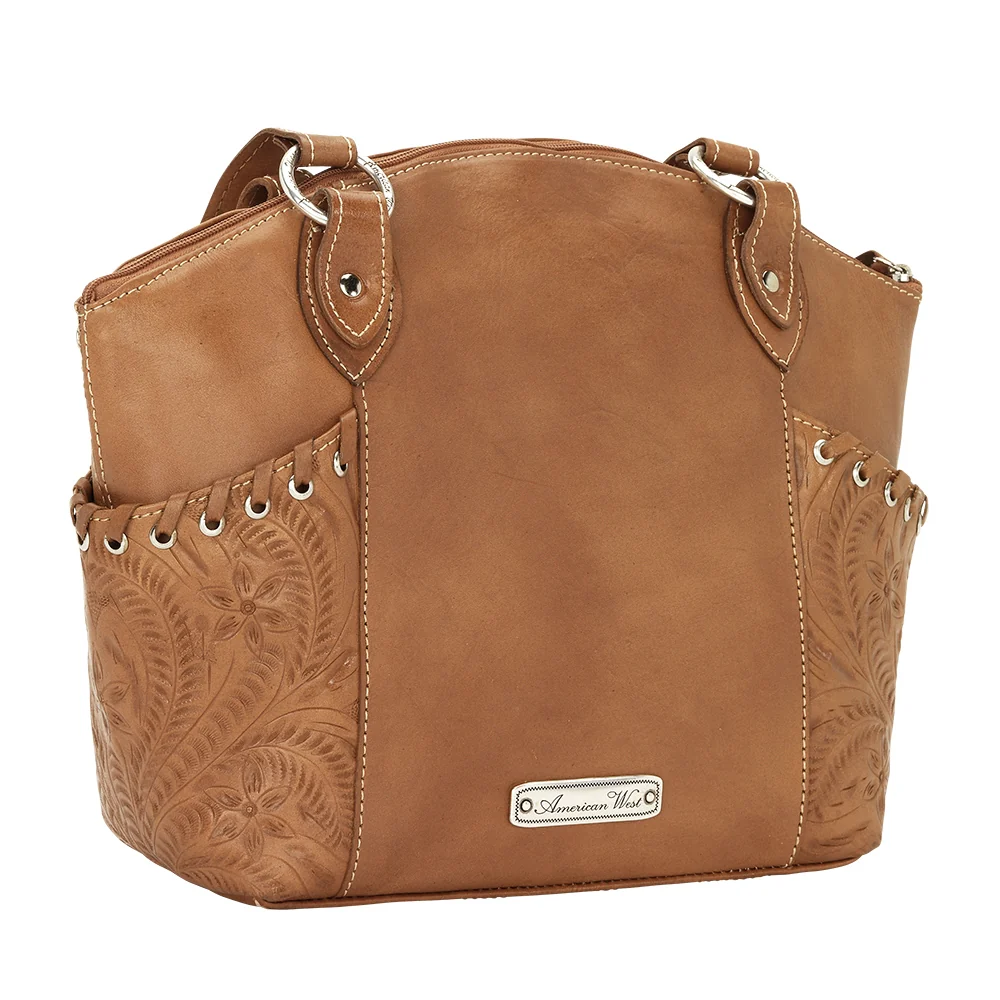 American West Harvest Moon Zip Top Bucket Tote - Image 2