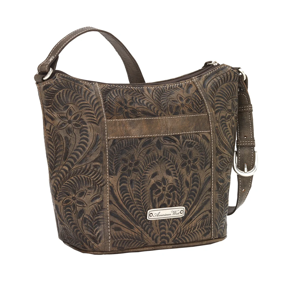 American West Hill Country Zip Top Bucket Tote - Image 13