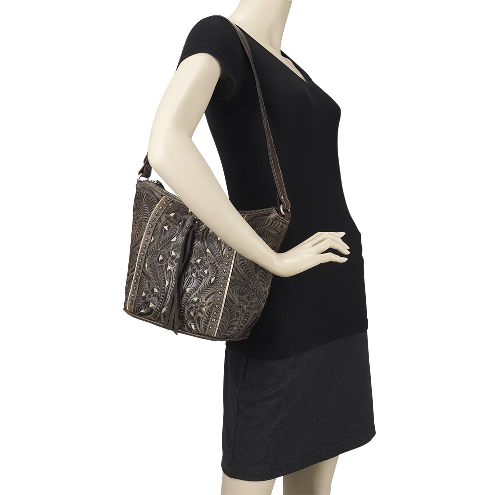 American West Hill Country Zip Top Bucket Tote - Image 16