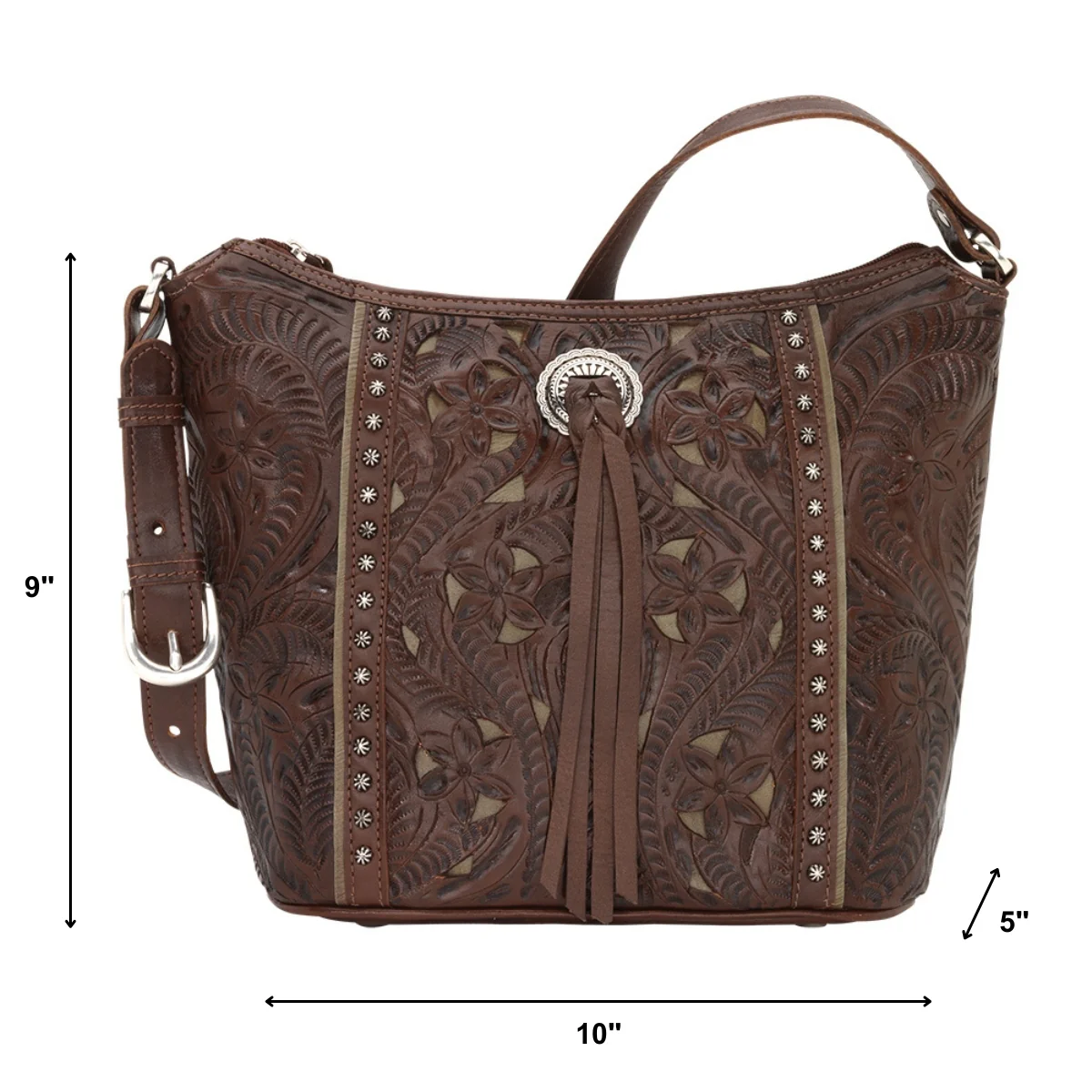 American West Hill Country Zip Top Bucket Tote - Image 21