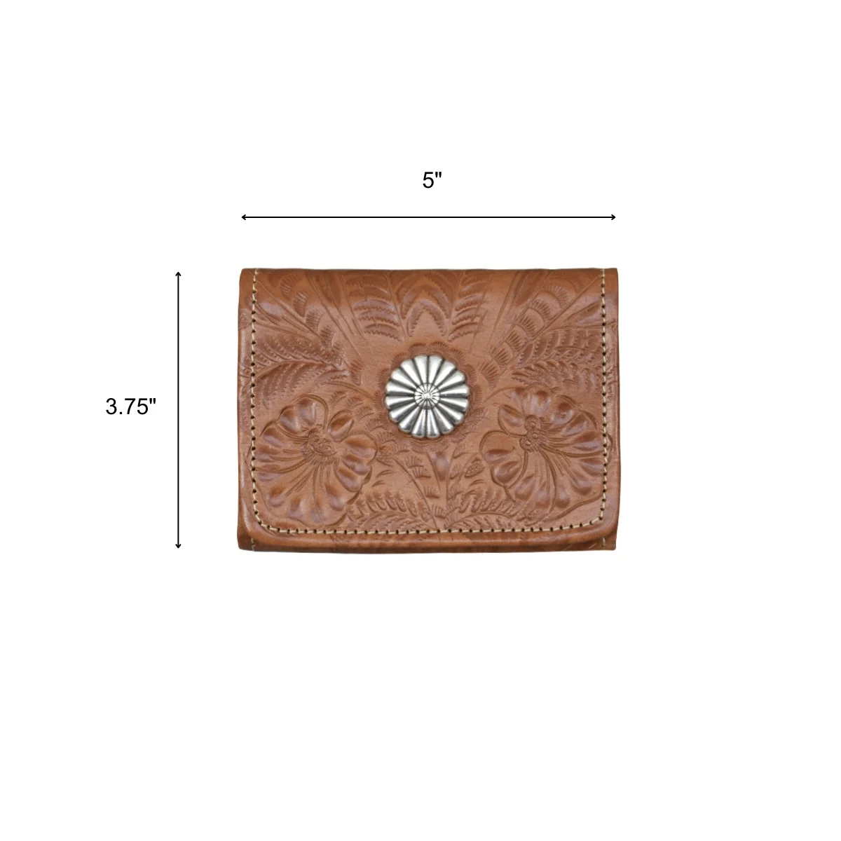 American West Ladies Small Tri-Fold Wallet - Image 8
