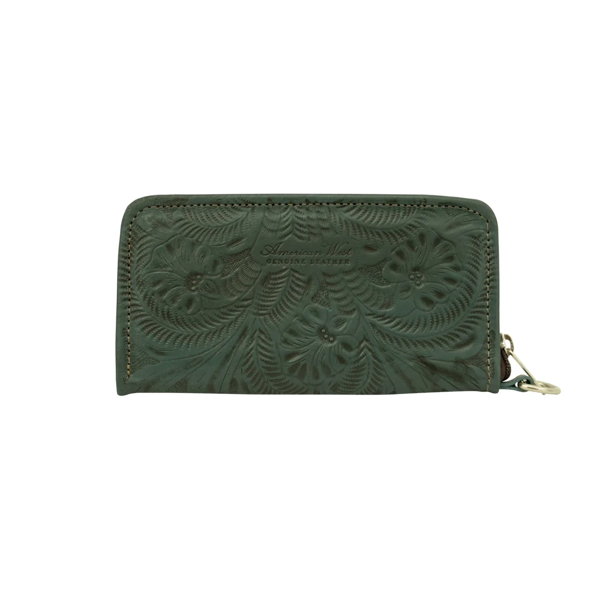 American West Ladies Zip-Around Wallet with Wrist Strap - Image 13