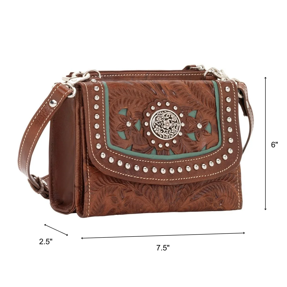 American West Lady Lace Small Crossbody Bag/Wallet - Image 5