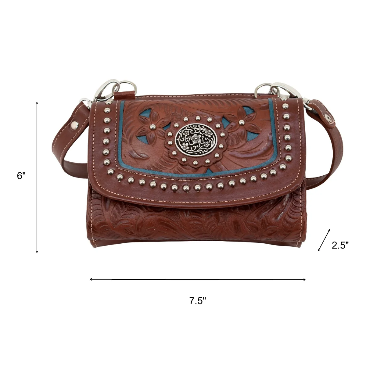 American West Lady Lace Small Crossbody Bag/Wallet - Image 8