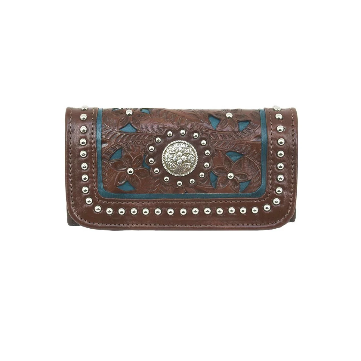 American West Lady Lace Tri-Fold Wallet - Image 2