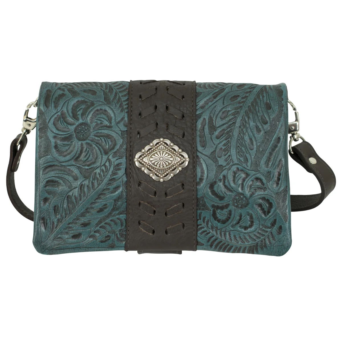 American West Large Grab-And-Go Foldover Crossbody Bag
