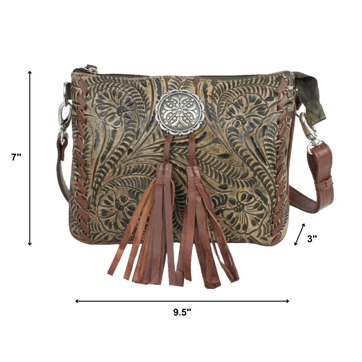 American West Lariats and Lace Multi-Compartment Crossbody - Image 10