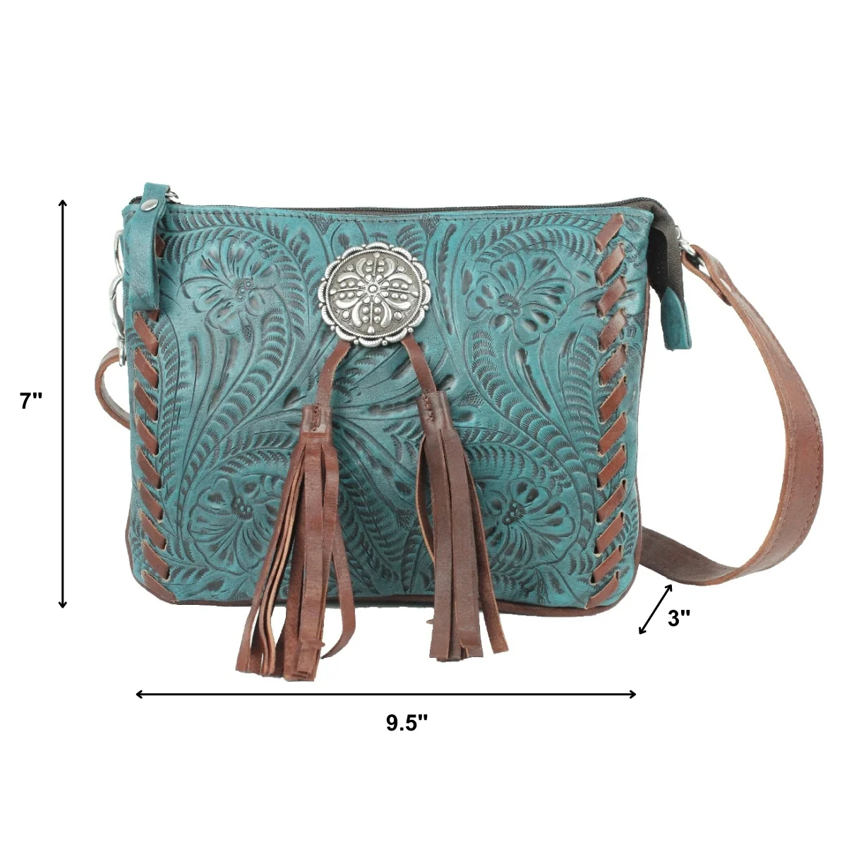 American West Lariats and Lace Multi-Compartment Crossbody - Image 8
