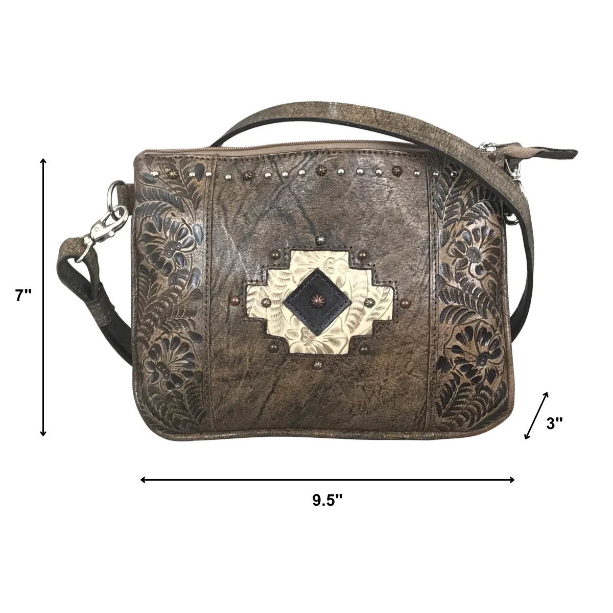 American West Navajo Soul Multi-Compartment Crossbody - Image 9