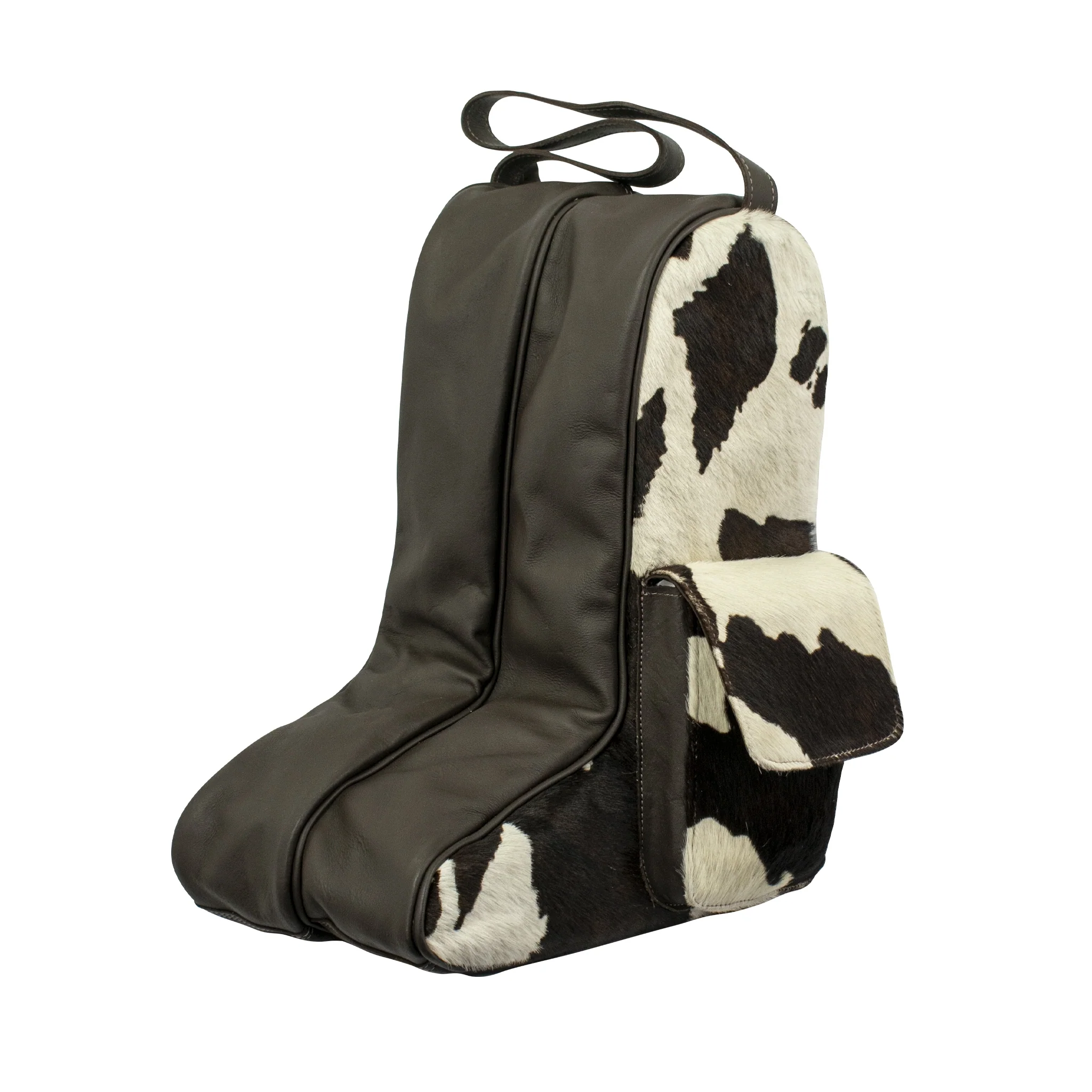 American West Pony Boot Bag with 2 Individual Compartments with Hair-On Hide - Image 3