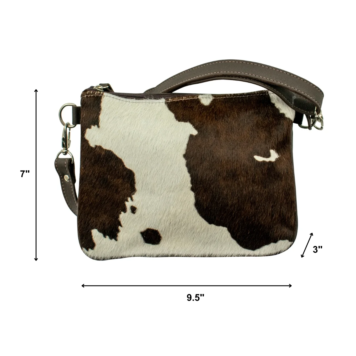 American West Pony Multi-Compartment Crossbody with Hair-On Hide - Image 5