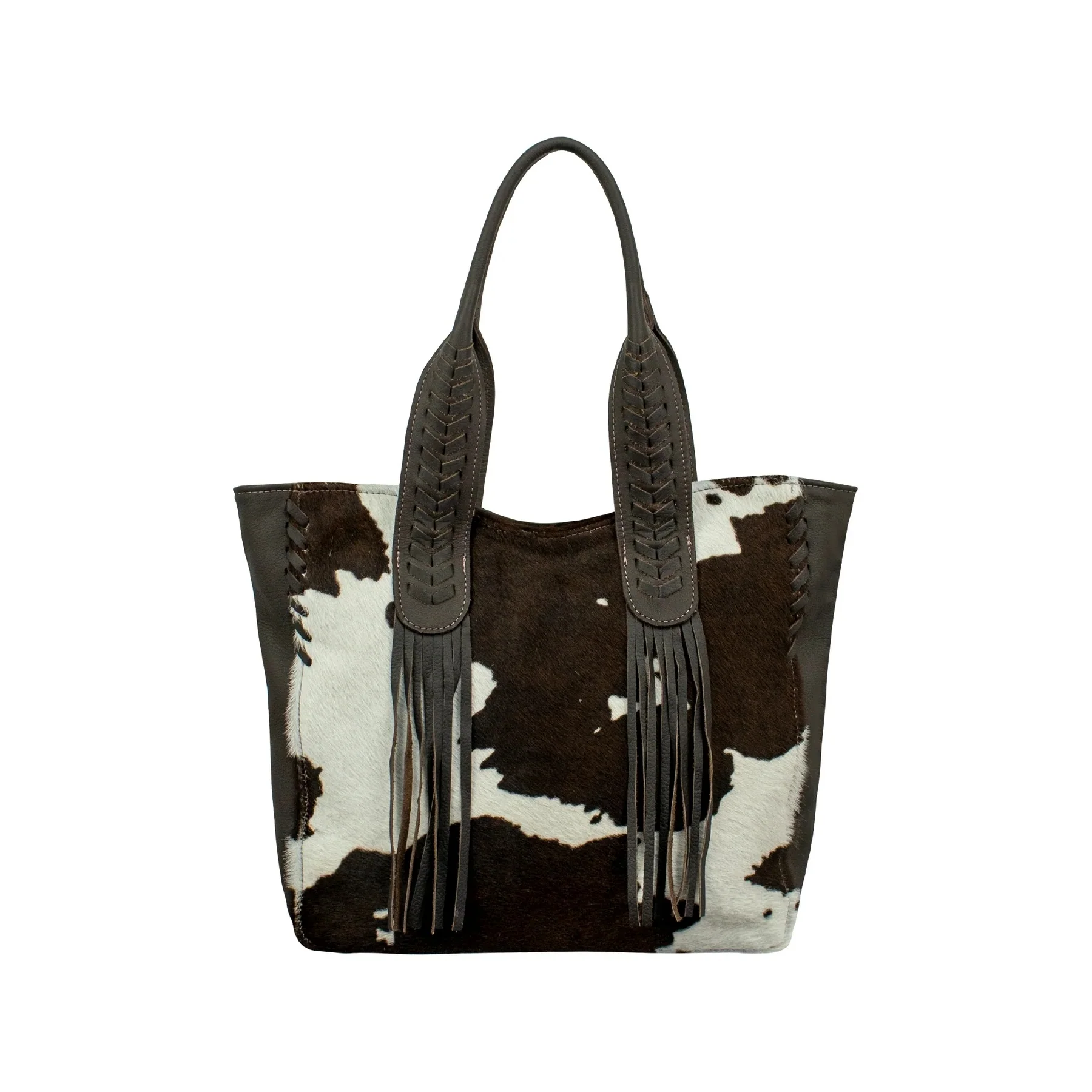 American West Pony Small Zip-Top Tote with Hair-On Hide