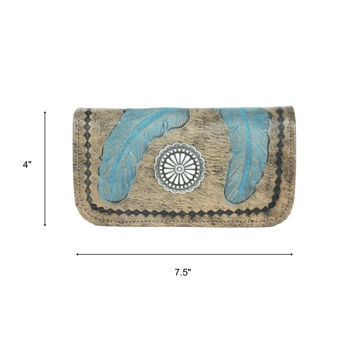 American West Sacred Bird Tri-Fold Wallet - Image 5