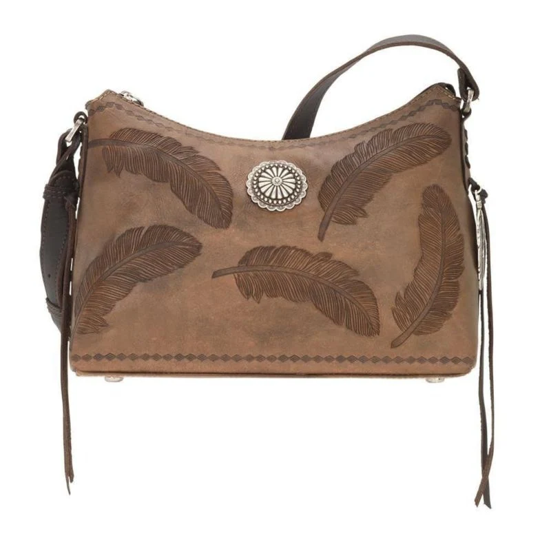 American West Sacred Bird Zip Top Shoulder Bag