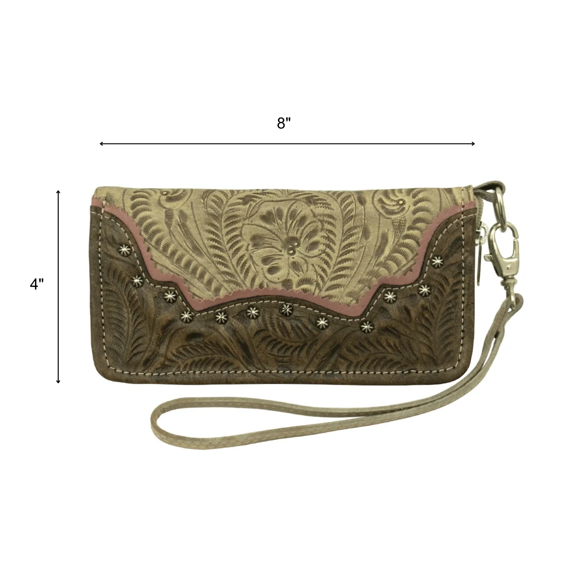 American West Saddle Ridge Ladies Zip Around Wallet - Image 11