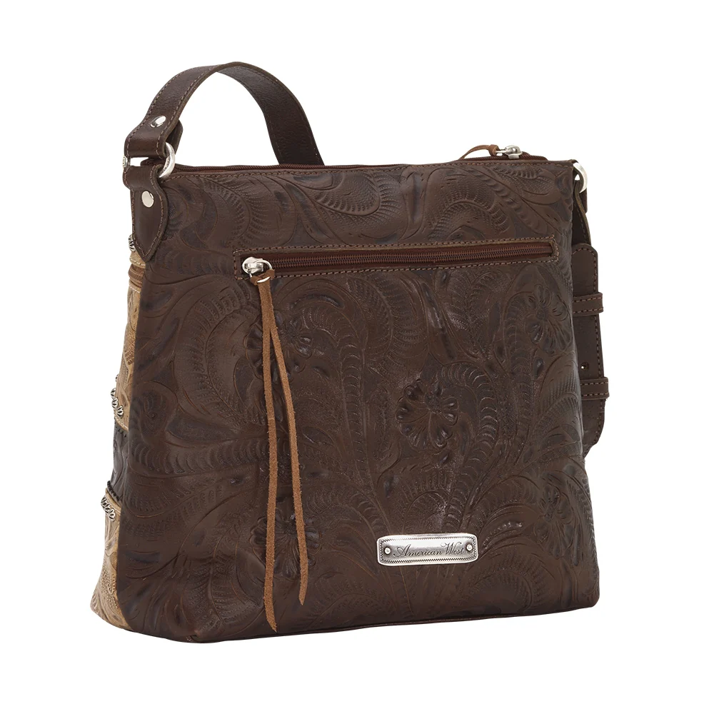 American West Saddle Ridge Zip Top Shoulder Bag - Image 17