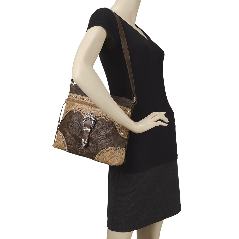 American West Saddle Ridge Zip Top Shoulder Bag - Image 19