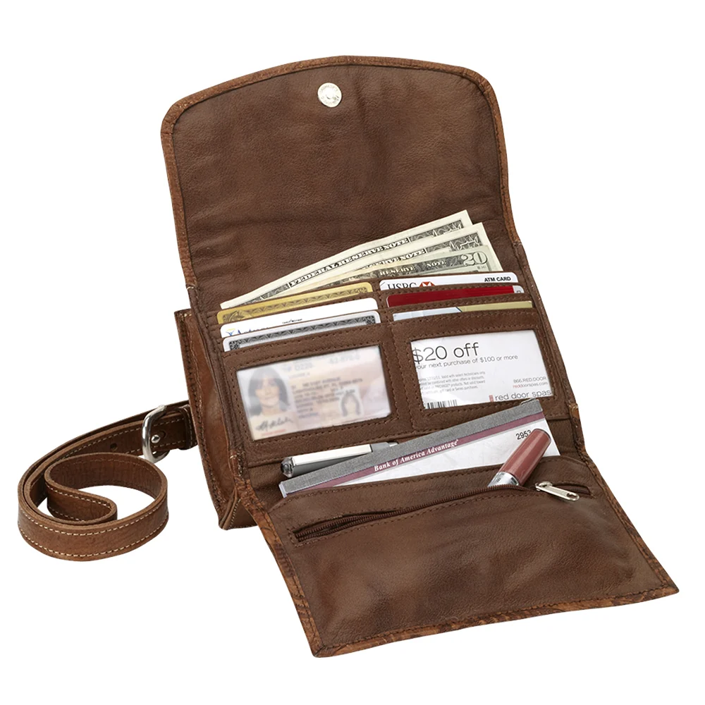 American West Texas Two Step Small Crossbody Bag/Wallet - Image 4