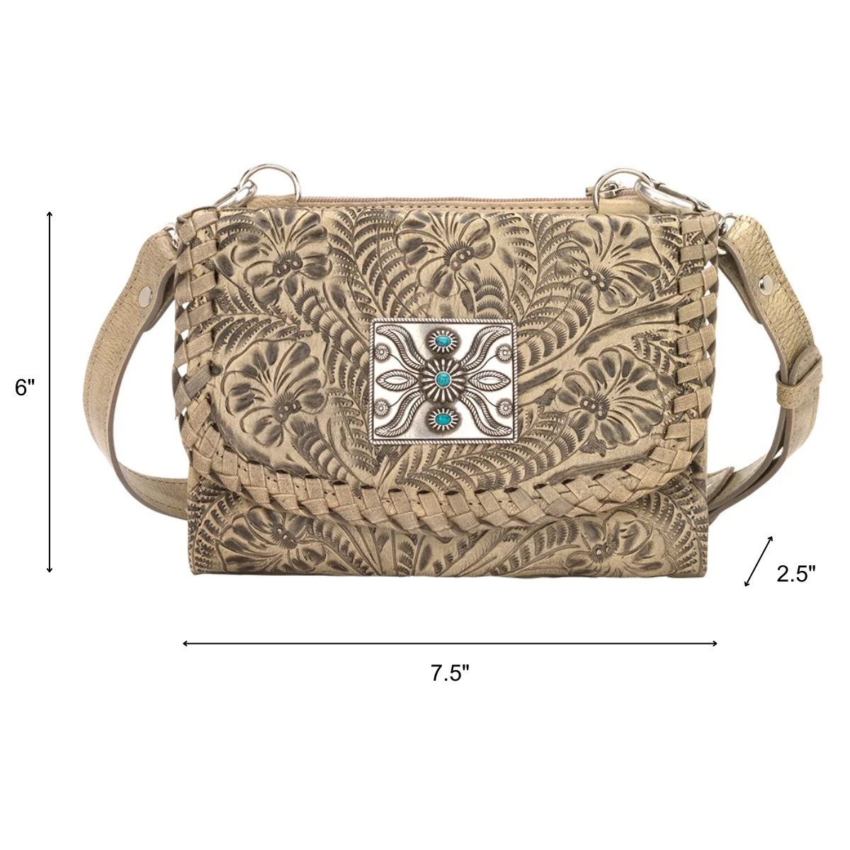 American West Texas Two Step Small Crossbody Bag/Wallet - Image 11