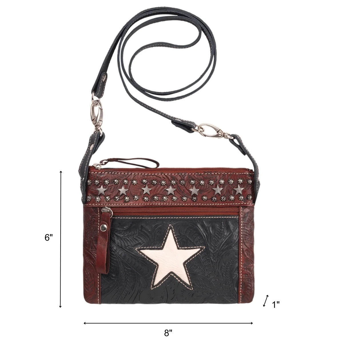 American West Trail Rider Crossbody/Hip Bag with Detachable Stap - Image 5