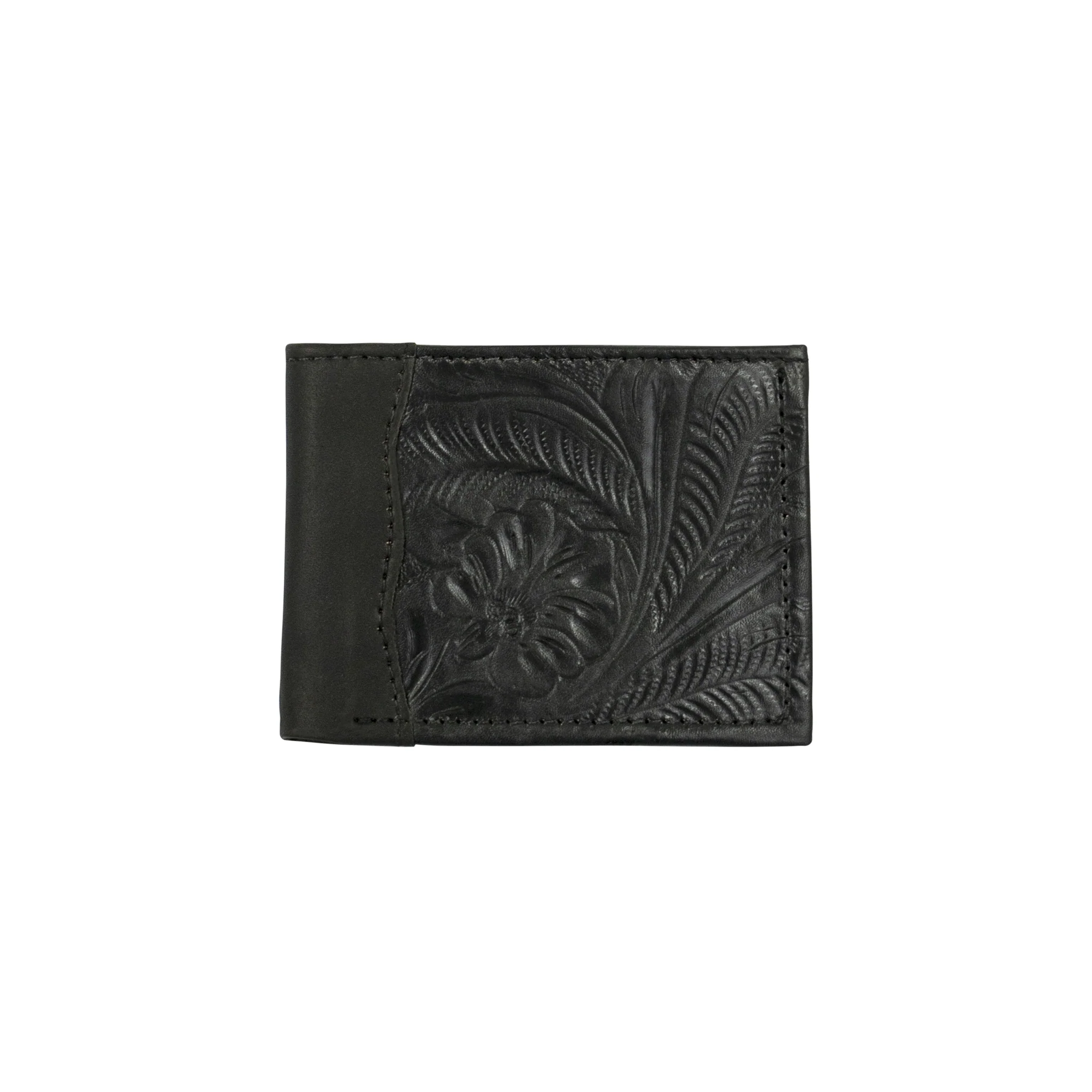 American West Waxed Leather Mens Bi-Fold Wallet - Image 2