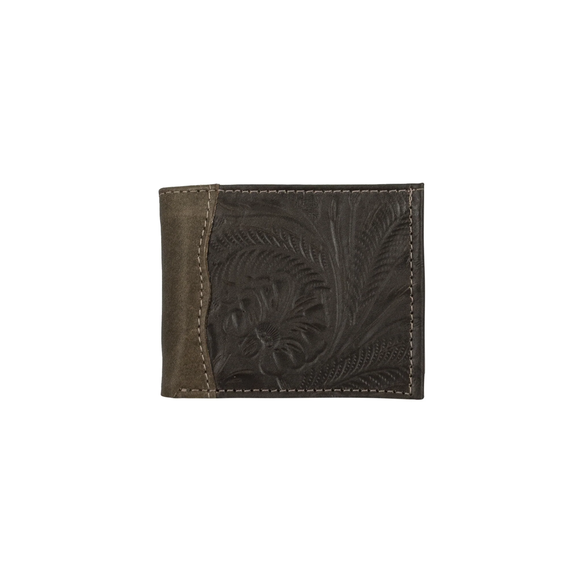 American West Waxed Leather Mens Bi-Fold Wallet - Image 3