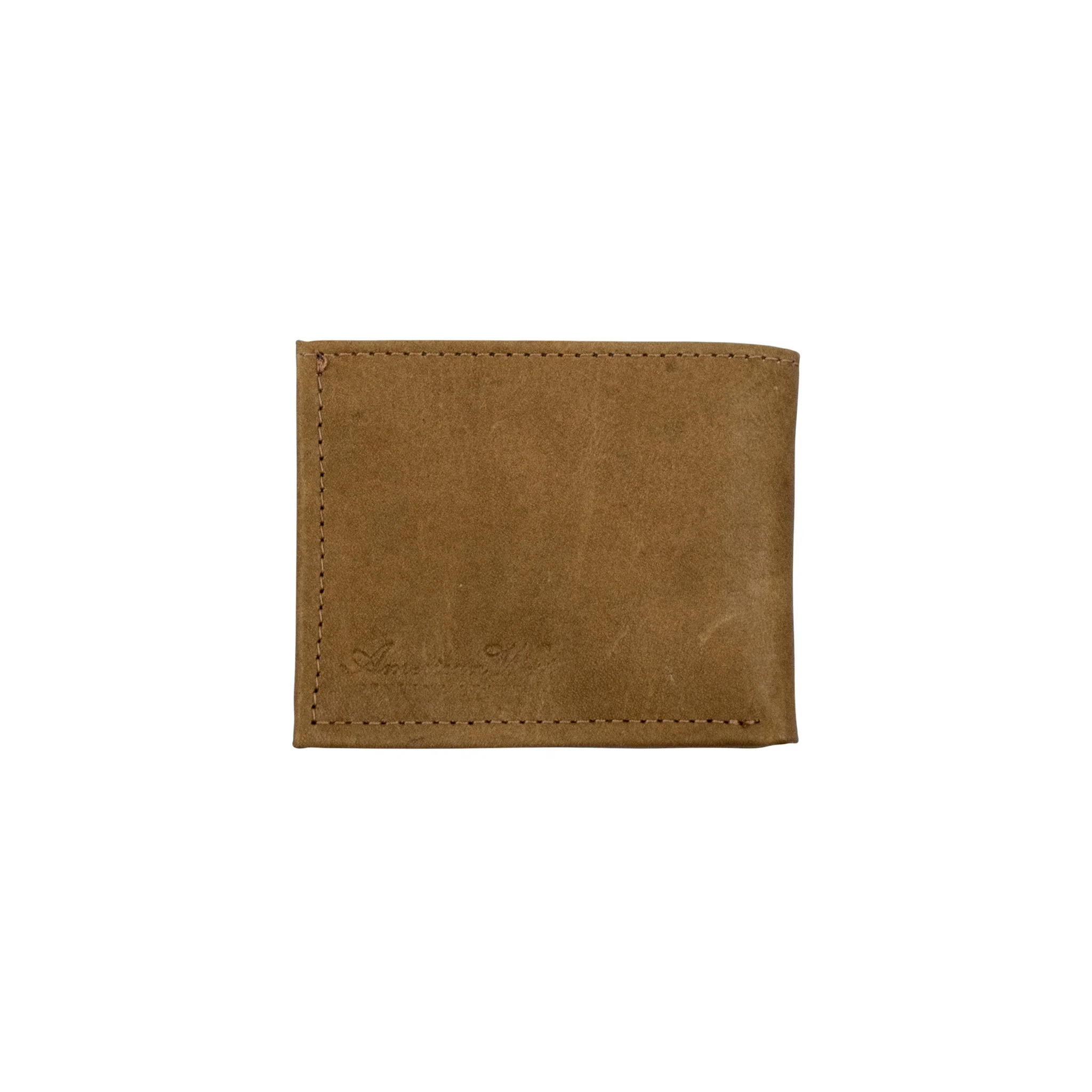 American West Waxed Leather Mens Bi-Fold Wallet - Image 4