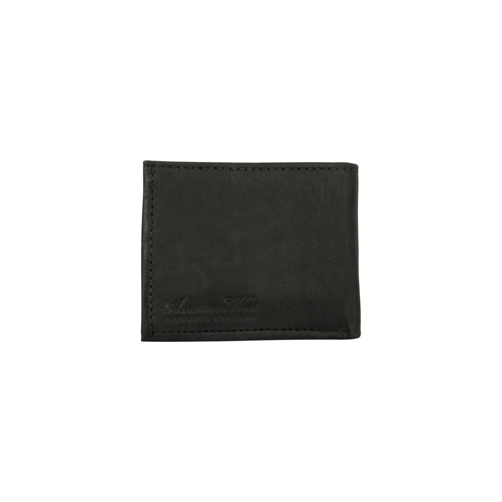 American West Waxed Leather Mens Bi-Fold Wallet - Image 6