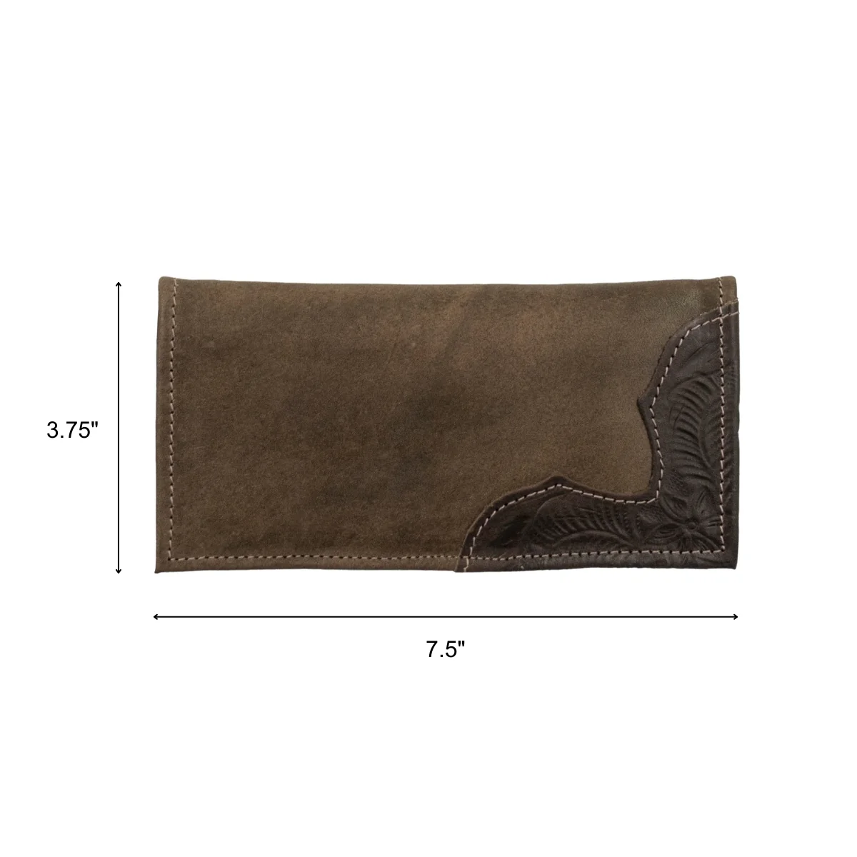 American West Waxed Leather Mens Rodeo Wallet - Image 10