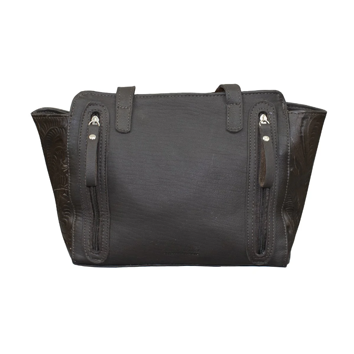 American West Zip Top Conceal Carry Satchel Tote - Brindle Hair - Image 3
