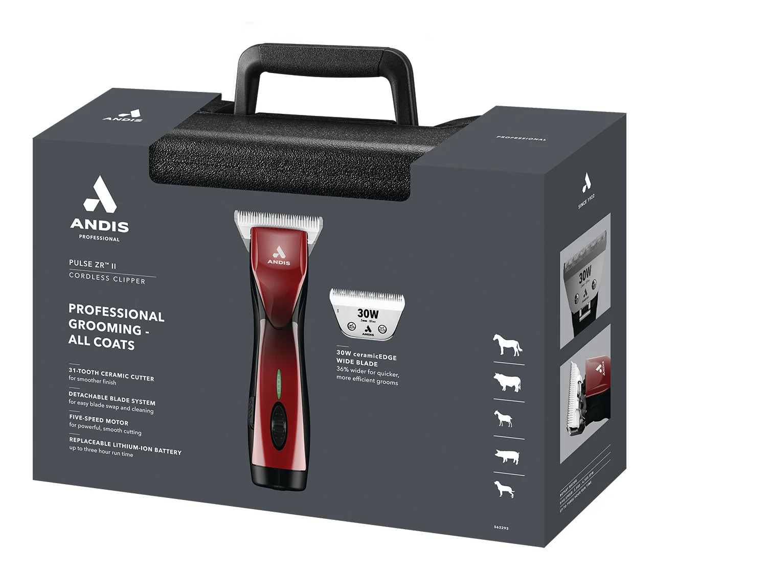 Andis Pulse ZR II Wide Blade Cordless Clipper - Image 7
