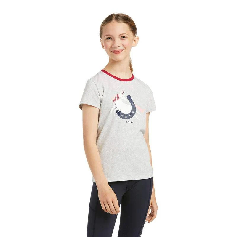 Ariat Kids Unicorn Moon Short Sleeve T-Shirt - Image 3