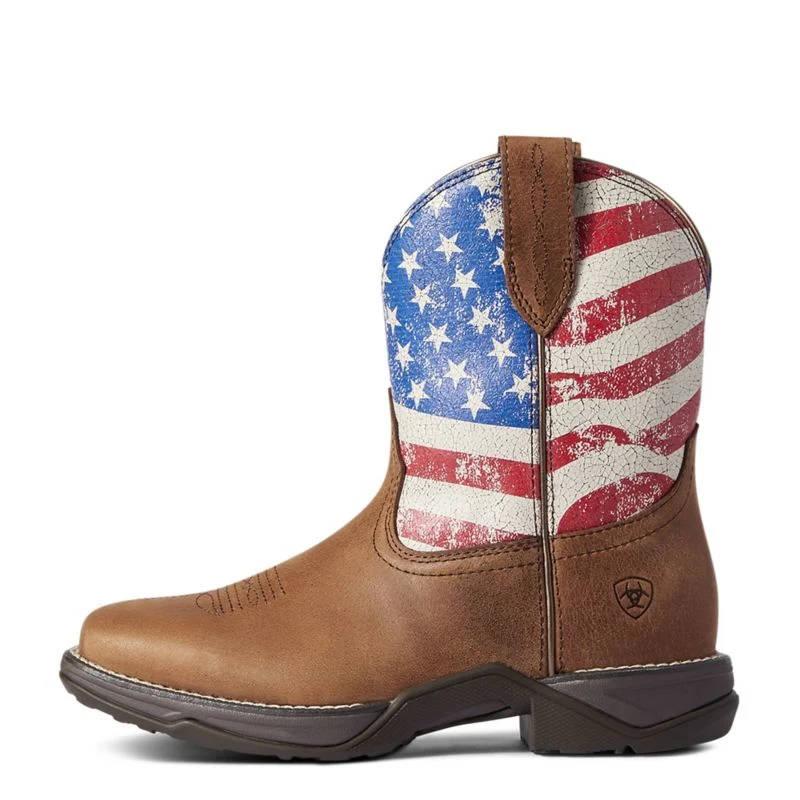 Ariat Ladies Anthem Shortie Patriot Boots - Image 3
