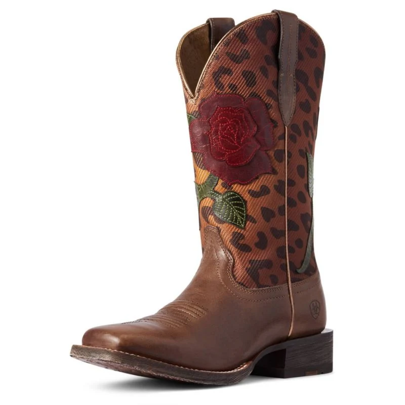Ariat Ladies Circuit Rosa Western Boots 7.5B Cedar - Image 4